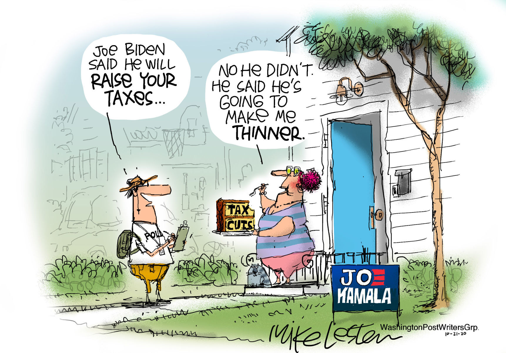 Mike Lester cartoon